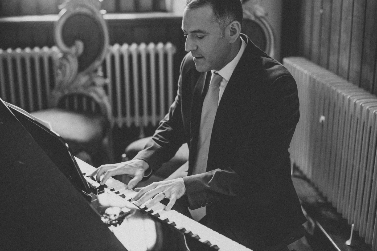 Piano Playing at Wotton House, Surrey